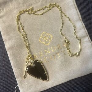 Kendra Scott Ansley Black and Gold Necklace